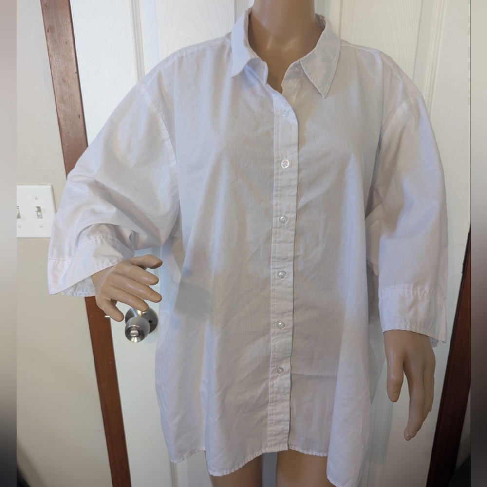 Classic White Casual Button-Down Shirt for Men